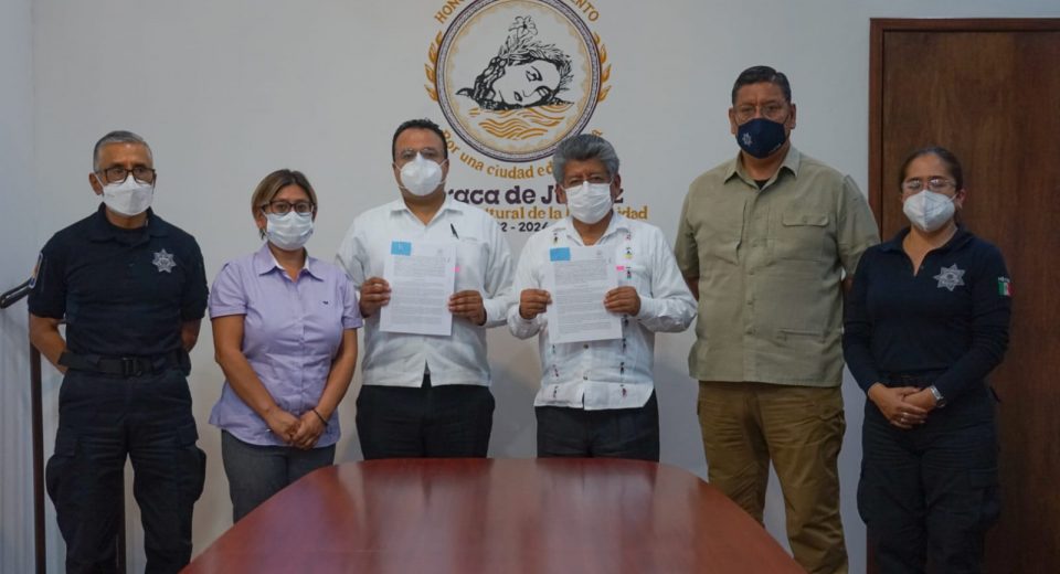 Municipio de Oaxaca de Juárez y la FGEO firman convenio de colaboración